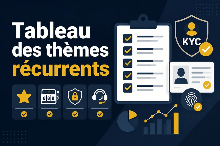 Tableau des thèmes récurrents
