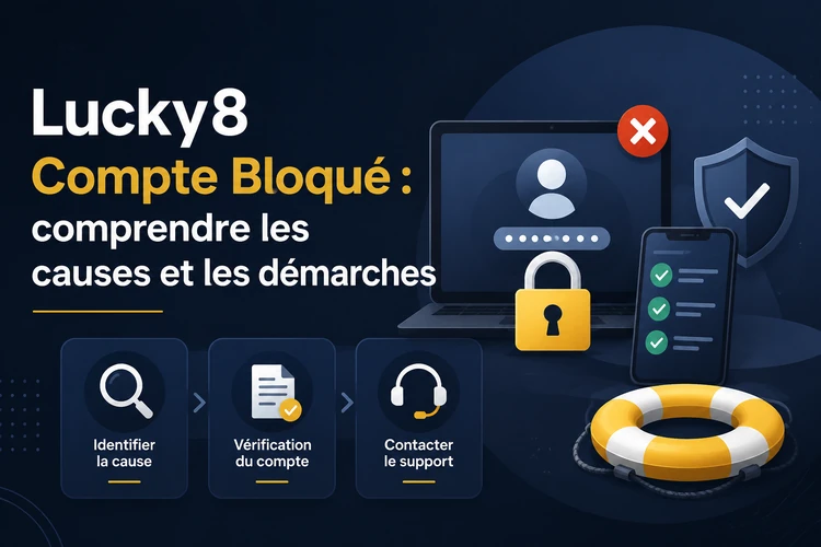 Lucky8 Compte Bloqué: comprendre les causes et les démarches