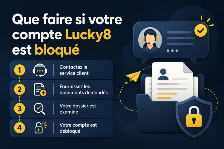 Que faire si votre compte Lucky8 est bloqué