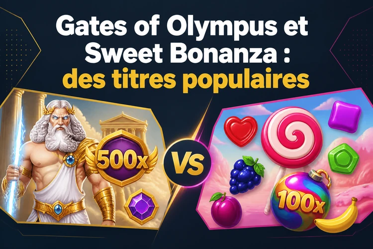 Gates of Olympus et Sweet Bonanza: des titres populaires