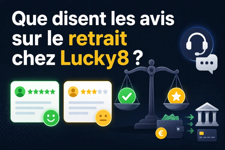 Que disent les avis sur le retrait chez Lucky8?
